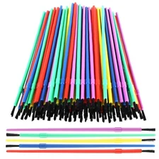 Prasacco 100 Pieces Paint Brushes Bulk, Plastic Paint Brushes for Kids Paint ...