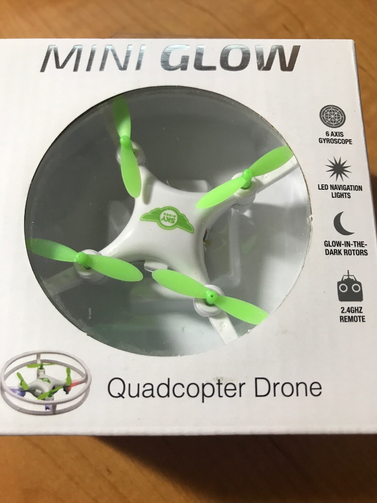 sky rider mini glow quadcopter drone