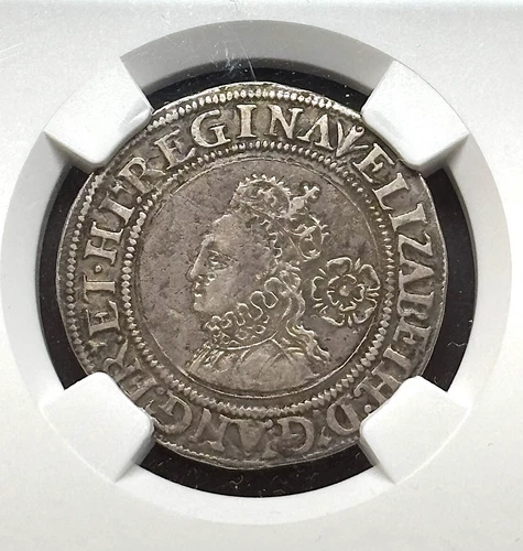 1561 England - AR 6 Pence of Elizabeth I, S-2560, NGC XF 40.