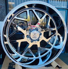 4 New 26x12 Axe Off Road Nemesis Chrome Wheels 8x180 Gmc 2500 Chevy Duramax