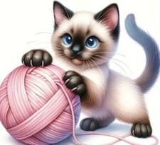 Diamond Painting-Cat