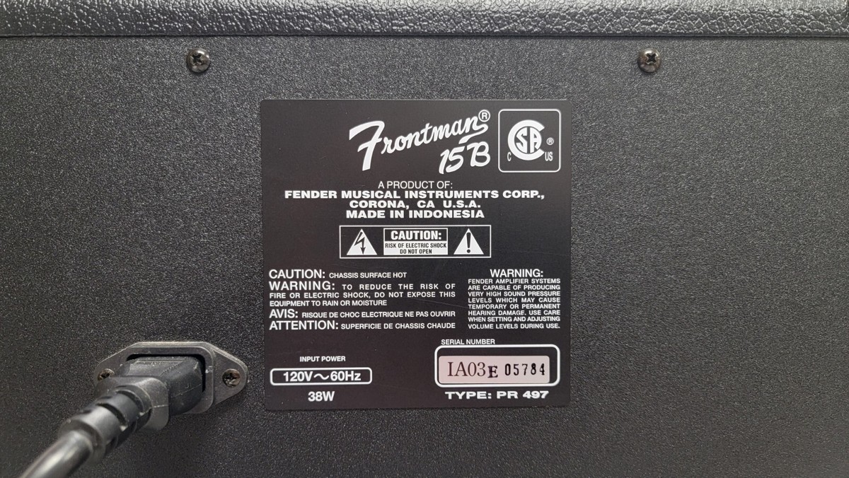 Fender Frontman 15 B Guitar Amp a-x | eBay