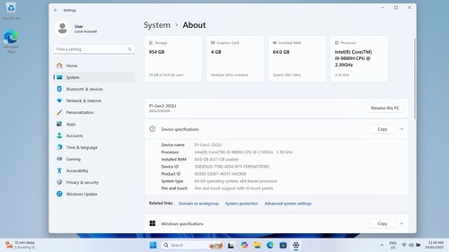 Lenovo Thinkpad P1 Gen 2 64GB 1TB SSD 15.6" 4K OLED Touch NVIDIA Quadro A-grade - Picture 14 of 21