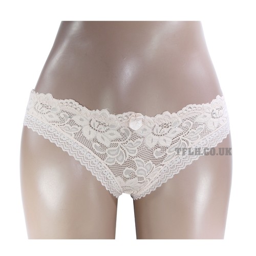 1/3x Mutandine Cotone Lingerie Pizzo Pizzo Pizzo Vedere attraverso Knicers 8-16 1225 - Foto 9 di 11