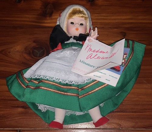 Madame Alexander Miniature Showcase Doll Denmark With Original Tag 8 Inches Tall