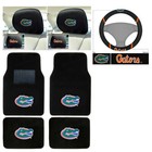7pc Ncaa Florida Gators Car Truck Floor Mats Steering Wheel Cover Headrest Cover