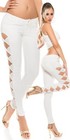 Koucla Leder Look Oberteil Koucla Unterbrust Corsage Kunstleder - Mit Schnürung & Cutouts Figurbetonte Corsage