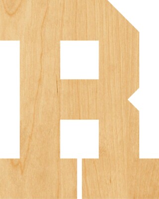 Letter R Laser Cut Out Wood Shape Craft Supply - Woodcraft Cutout | eBay