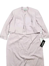 DAYMOR Couture Formal Dress Size 22W Purple 2-piece Jacket Wedding Evening Gown