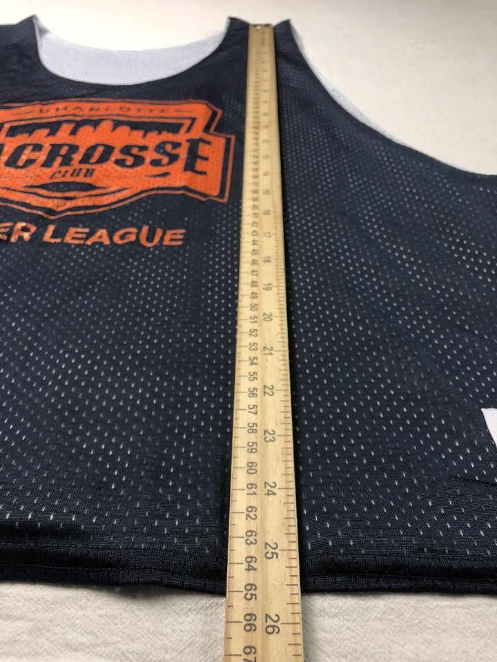 B Wear Jersey Charlotte Lacrosse Club Summer League Navy Blue Orange