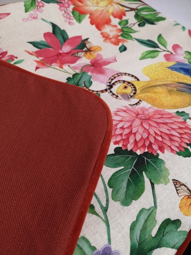 Wedgwood GOLDEN PARROT IVORY Cotton/Linen mix Cushion cover Handmade & gorgeous - Picture 4 of 4