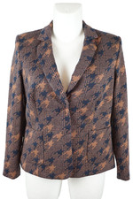 Alba Moda Blazer Damen Größe 44 Jerseyblazer Braun Cognac Schwarz Sakko Jacket