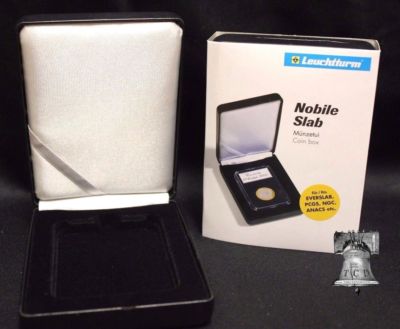 NOBILE Slab Coin Holder Slabs Display Box Black Leather Case For PCGS NGC ANACS
