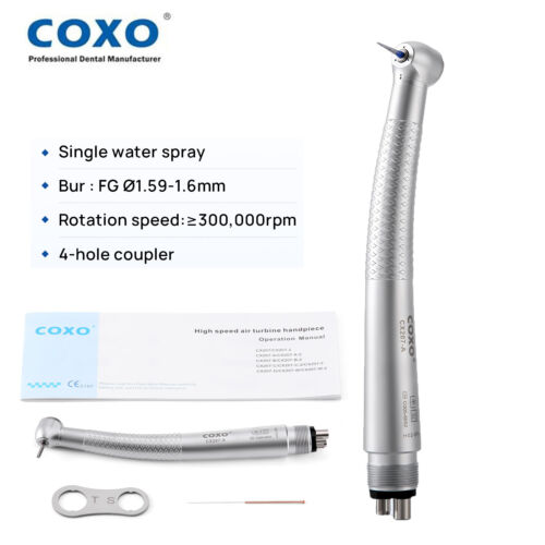 COXO Turbina ad aria dentale manipolo LED ad alta velocità 4/6 fori accoppiamento adatto KAVO NSK - Foto 74 di 94