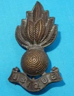 WW1 ERA ROYAL ENGINEERS OFFICERS BRONZE REGIMENTAL COLLAR BADGE 2 LUGS K/C