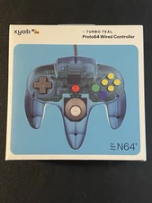 XYAB Proto64 Wired Controller - Nintendo 64/N64 - Turbo Teal - Brand New/Sealed