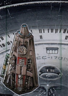 Star Trek Connections: Warren Martineck 'Samaritan Snare' SketchaFex Sketchkarte