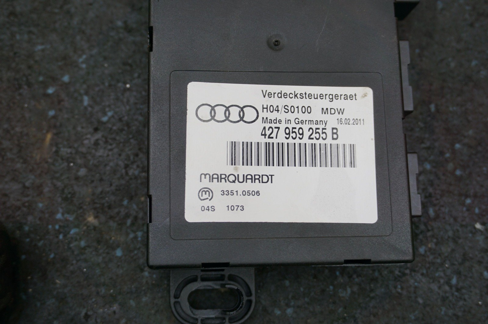 Convertible Roof Top Control Module ECU ECM 427871401 OEM Audi R8 Spyder 2011-15