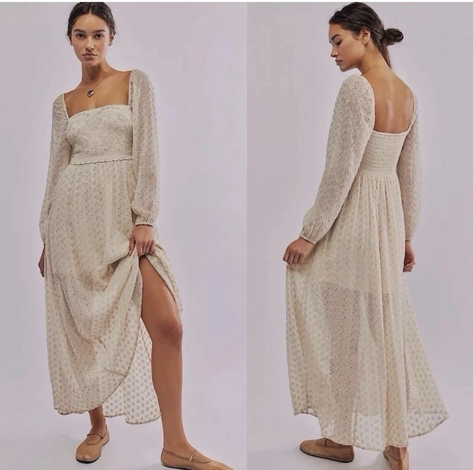 White Lace Long Sleeve Dresses for Women for sale | eBay