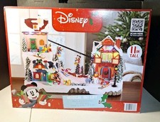 Disney 11in. Musical Ski Village Holiday Display with Lights, Music  Animation