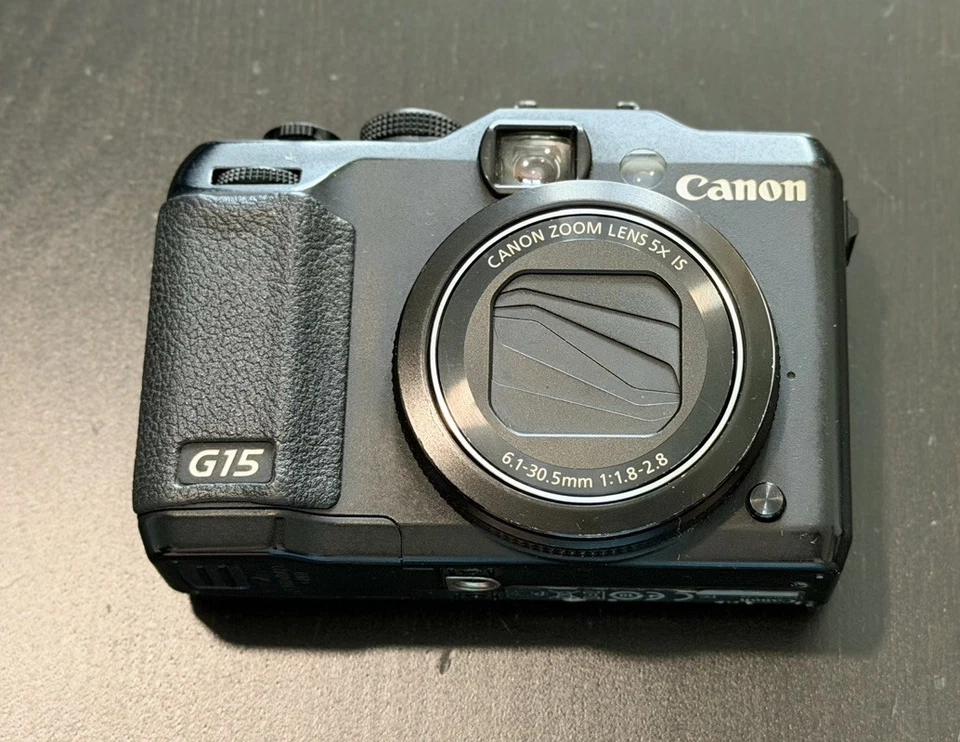 Canon PowerShot G15 12.1MP Digital Camera 2 New Batteries + Dual Charger Tested - Image 2 of 4