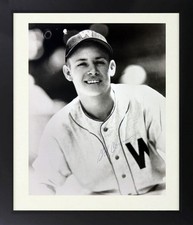Gil Coan Signed Washington Senators 8x10 Photo Framed Imperfect- Coa -1946-1953