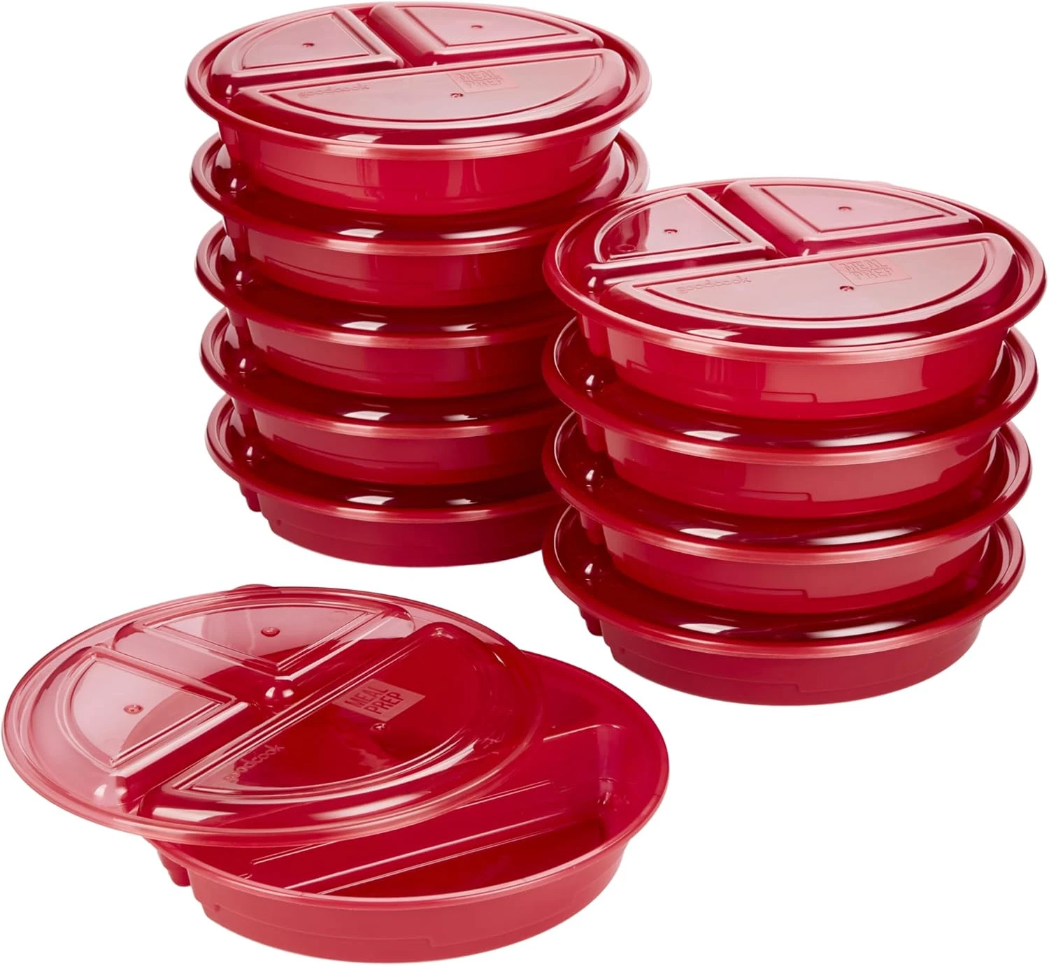 Meal Prep Containers Set Microwave & Dishwasher-Safe round Food Organizers with