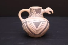 Michael Kanteena Effigy Figural Jug Pot Native American Pottery Laguna NM Hopi