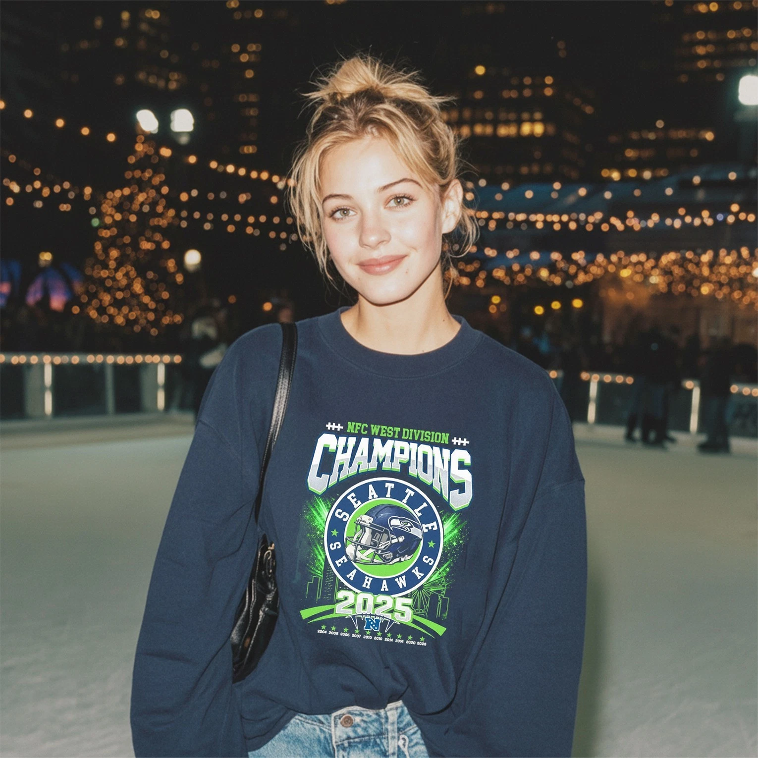 Seattle Seahawks 2025 NFC West Division Champions Sweatshirt