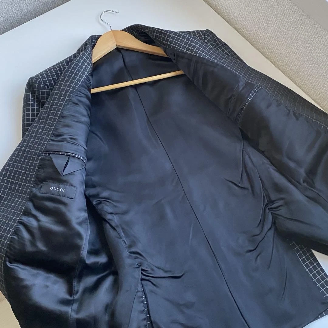 Bellissima Tuta Gucci Check Posizione L Seta Set Up Top E Fondo Made In Italy B