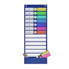 Daily Schedule Pocket Chart,Class Schedule with 13 Cards,13 1 Pockets