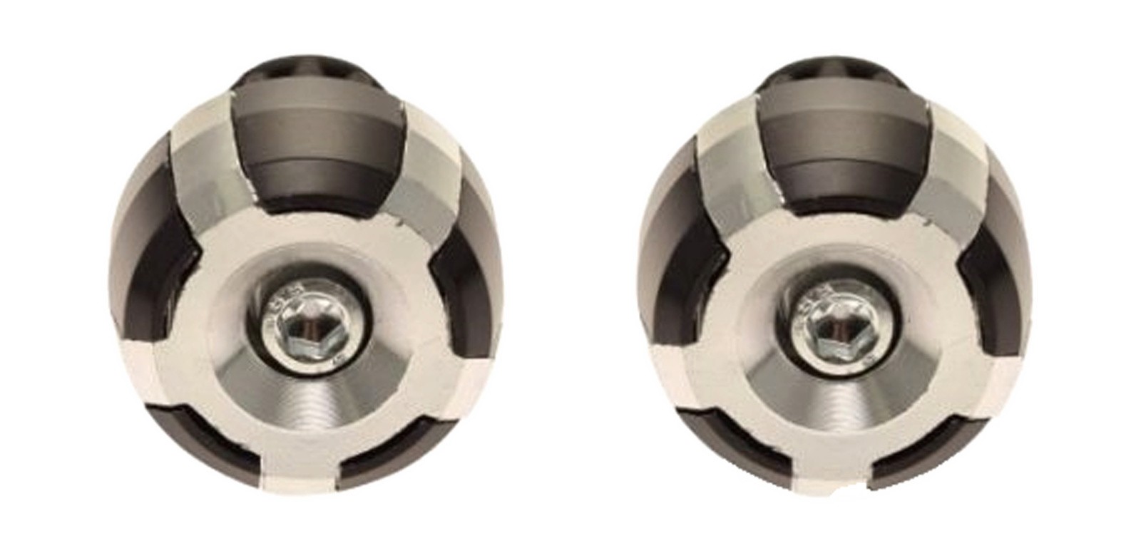 Embout de guidon argent pour personnaliser votre moto lors de vos balades