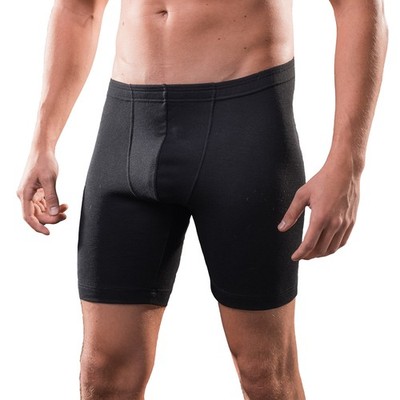 HERMKO Herren Longpant 2x Baumwolle/Elastan längeres Bein Pant Boxershort  8955