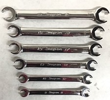 Snap-on 6pc Metric 6pt Flank Drive Double Flare Nut Wrench Set 9-21mm Rxfms606b