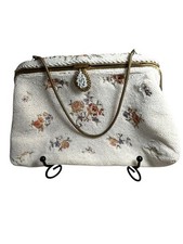 Vintage French France Micro Bead Art Deco Clutch Purse