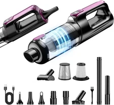 Cordless Handheld Vacuum Cleaner, 18000Pa 2 in 1 Car Purple 
