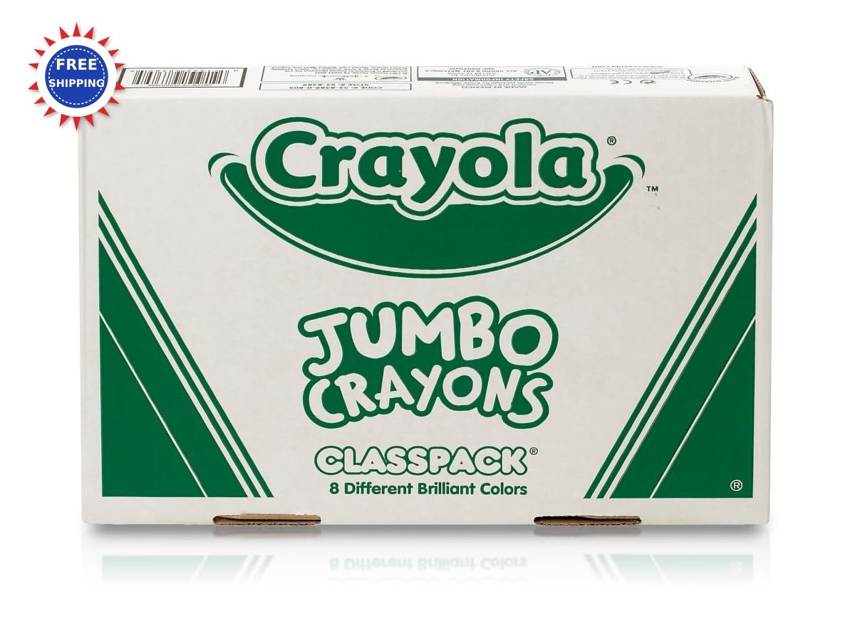 Crayola Jumbo Crayons Classpack 200ct Large Toddler Bulk School Supplies
