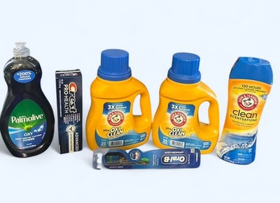 Liquid Laundry Detergent, dish And Hand Soap Plus Oral Care