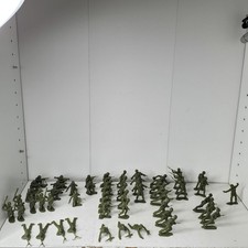 Vintage Marx Louis Marx US Army Combat Infantry Soldiers Lot 54 Figures 16 Poses