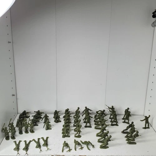 Vintage Marx Louis Marx US Army Combat Infantry Soldiers Lot 54 Figures 16 Poses