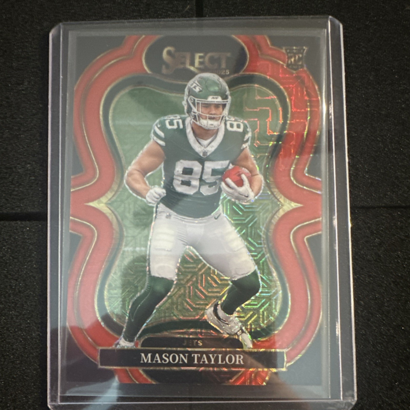 2025 Panini Select Football Mason Taylor #376 Red Mojo  /49 Suite Level Jets
