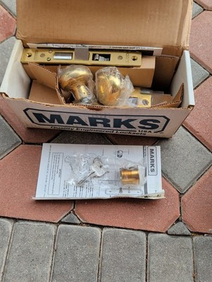 Marks USA Metro 91A/3-LH Polished Brass Entry Mortise Lockset 