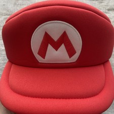Super Mario Bros Mario Hat Costume Cosplay Cap 2018 Official Nintendo Adult OSFM