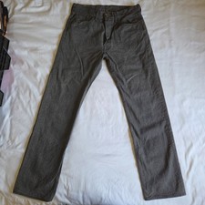 Levi's 501 Original Fit Straight Leg Grey Denim Jeans Men's 32x34 100 Cotton