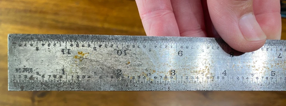 PEC 7112 12" COMBINATION SQUARE SET 4 Piece Made in the USA - Image 4 of 4