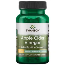 Swanson Apple Cider Vinegar - Double Strength 200 mg 120 Tablets