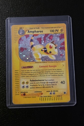 Ampharos 2/165 Holo Pokemon Card Expedition Base Set Italian EX LP TCG 🇮🇹