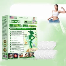 InsLemon Moringa Berberine AMPK 10-in-1 Metabolic Support Nano Microneedle Patch