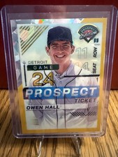 2024 Panini Prospect Edition - Owen Hall #70 Gold Prizm /10