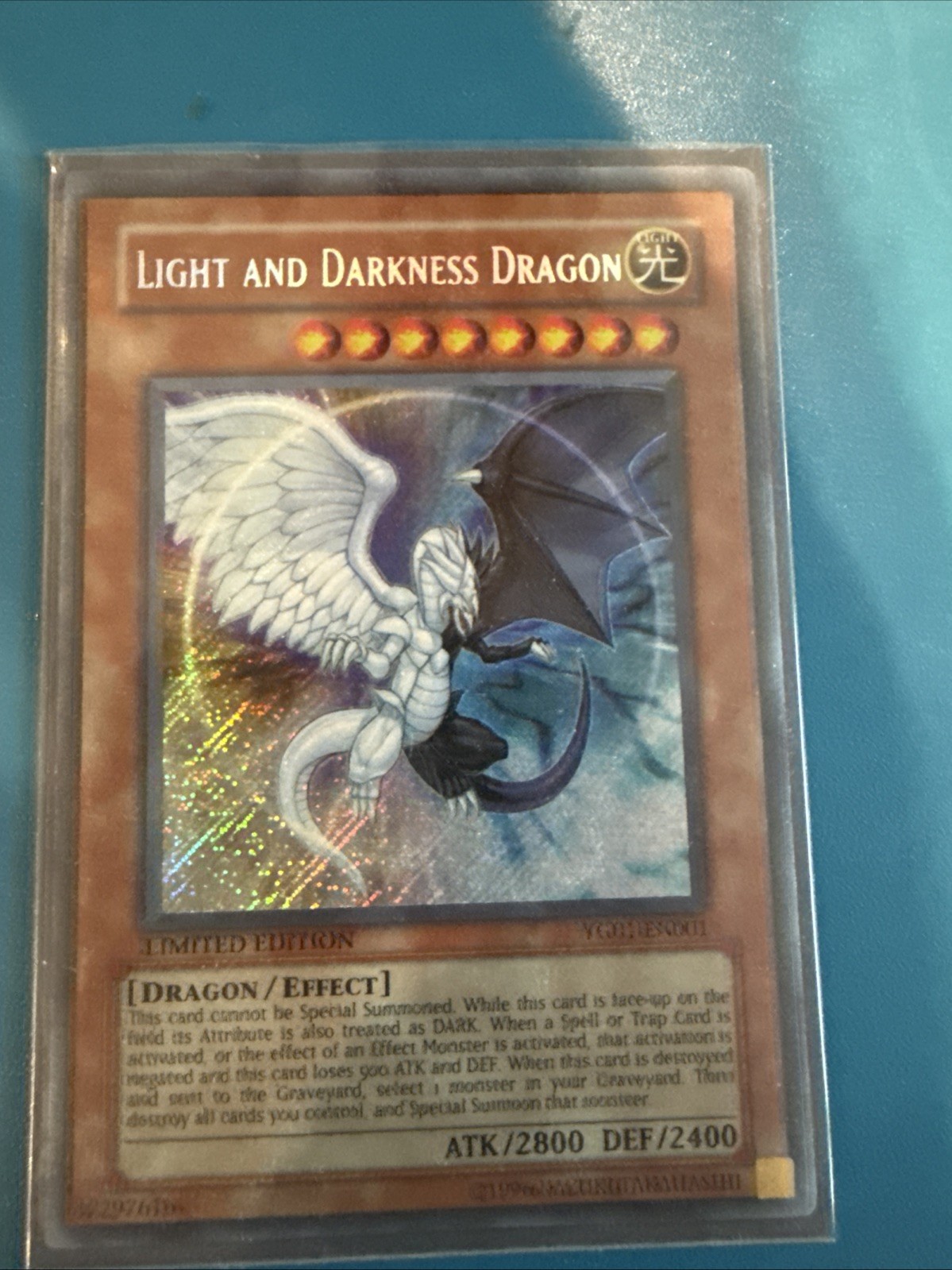 Light and Darkness Dragon YG01-EN001 Yu-Gi-Oh! GX Manga Promotional Cards...